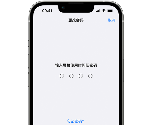 庄河iPhone屏幕维修分享iPhone屏幕使用时间密码忘记了怎么办 