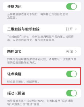 庄河苹果授权维修站分享iPhone轻点无法唤醒怎么办