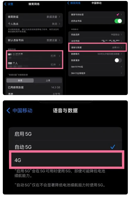 庄河苹果手机维修分享iPhone14如何切换4G/5G? iPhone14 5G网络切换方法 