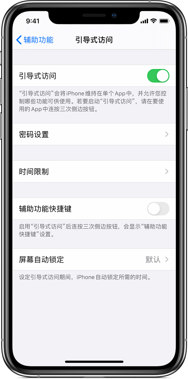 庄河苹果手机维修分享如何在 iPhone 上退出引导式访问 