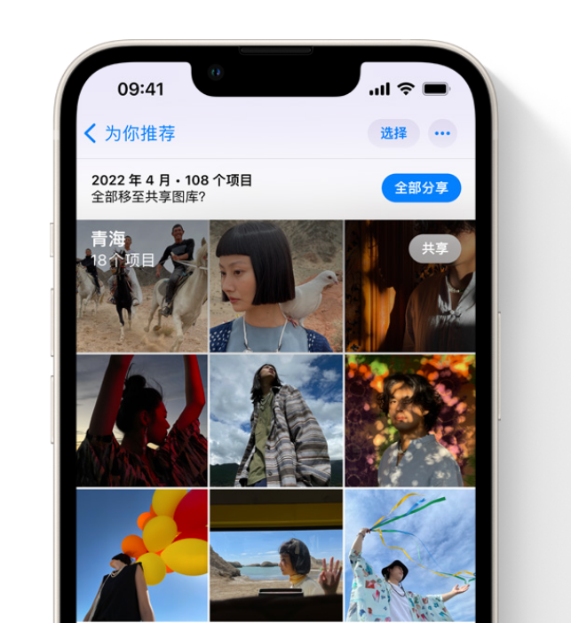 庄河苹果维修网点分享在 iPhone 上使用共享图库 