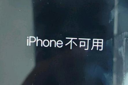 庄河苹果服务网点分享锁屏界面显示“iPhone 不可用”如何解决 