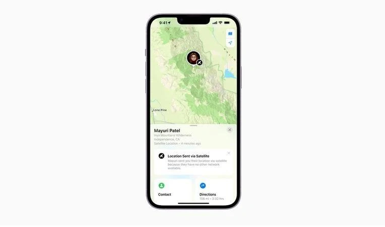 庄河苹果14维修分享iPhone14系列中 FindMy功能通过卫星分享位置方法教程 